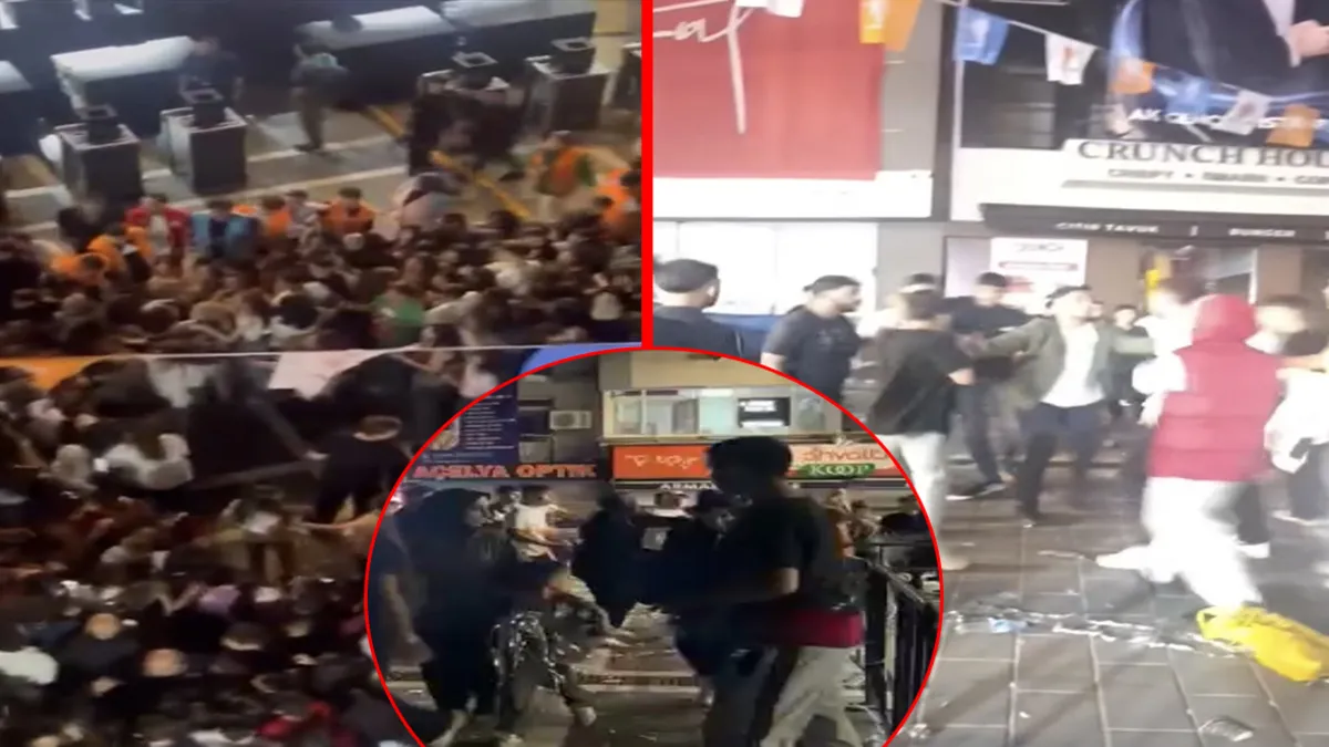 Beyoğlu'nda ünlü rapçinin konserinde ortalık karıştı! Tekme ve yumruklar havada uçuştu: Kavga anları kamerada haber görseli