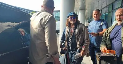 Dünyaca ünlü aktör ve şarkıcı Johnny Depp İstanbul’a geldi