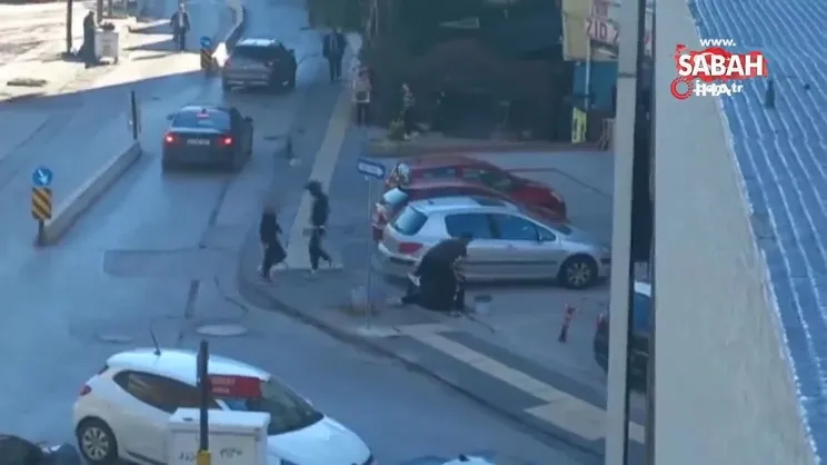 Başkent'te liseli öğrencilerin silahlı bıçaklı kavgası kamerada | Video