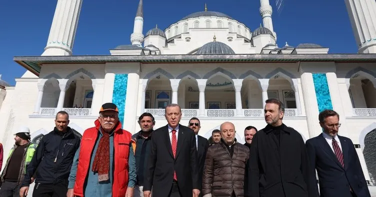 Başkan Erdoğan Barbaros Hayrettin Paşa Camisi’nde incelemelerde bulundu