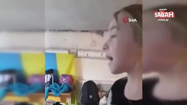 Ukrayna’daki sığınakta şarkı söyleyen küçük kız, büyük ilgi gördü | Video