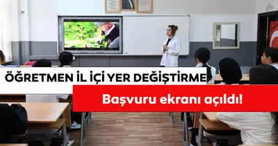 Öğretmen il içi isteğe bağlı yer değiştirme başvuruları: Öğretmen il içi tayinleri ne zaman, nereden başvurulur?