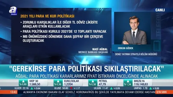 Orkun Gödek: Para politikası çok ortodoks bir düzeye geçti
