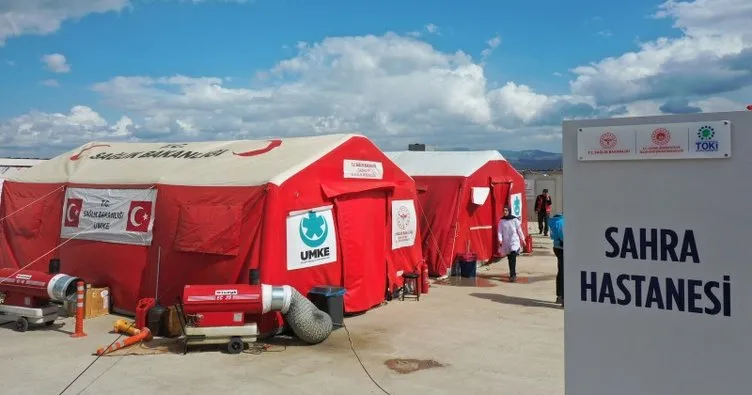 Nurdağı Sahra Hastanesi’nde 10 bine yakın depremzedeye hizmet verildi