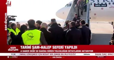 13 sene sonra ilk uçuş! Tarihi Şam-Halep seferi yapıldı | Video