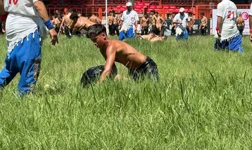 Minik pehlivanların er meydanına çıkmasıyla güreşler başladı #edirne