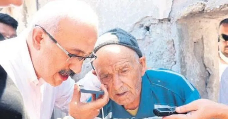 Erdoğan, evi yanan yaşlı adam ile telefonla görüştü