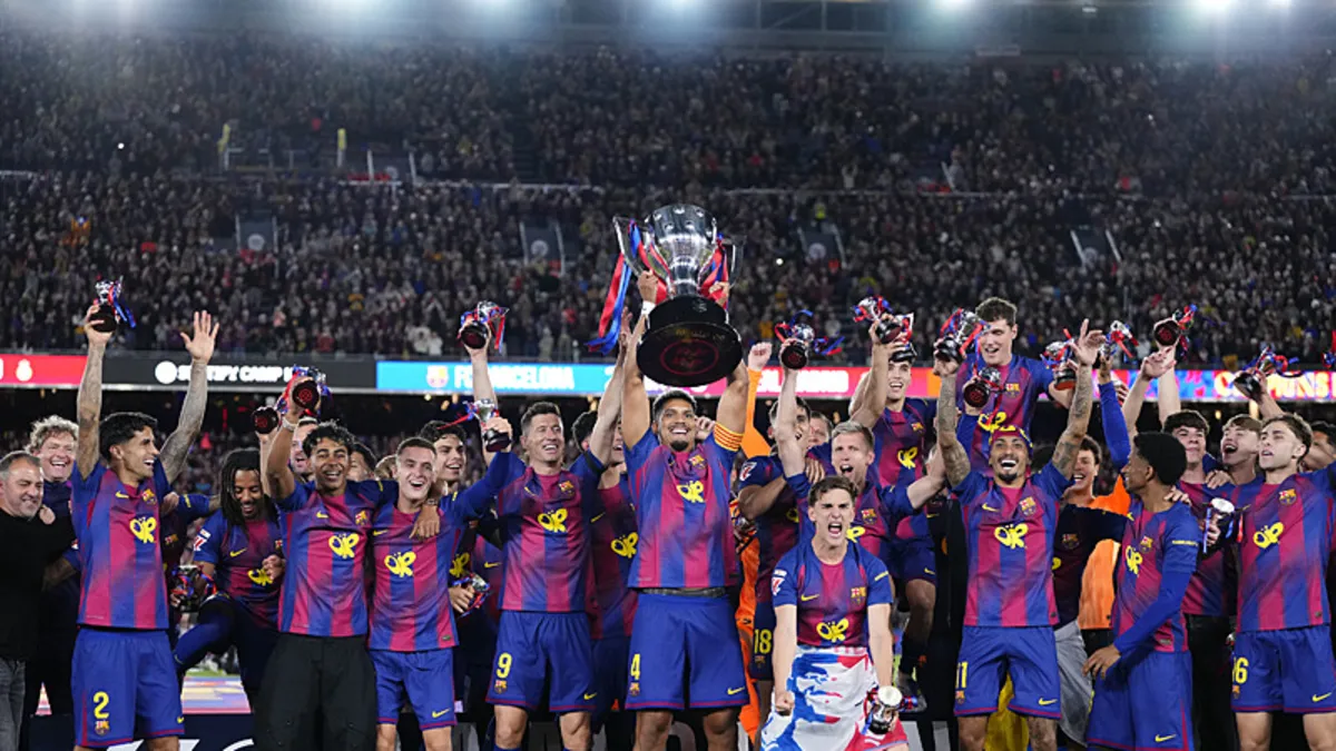 Avrupa'nın 5 büyük liginde şampiyonluğunu ilan eden üçüncü takım Barcelona oldu
