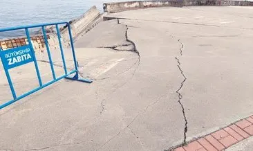 Zeytinburnu sahili çöktü