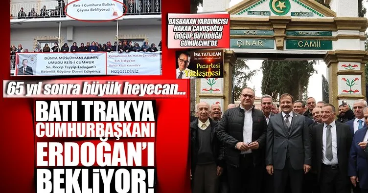 Batı Trakya Cumhurbaşkanı Erdoğan’ı bekliyor