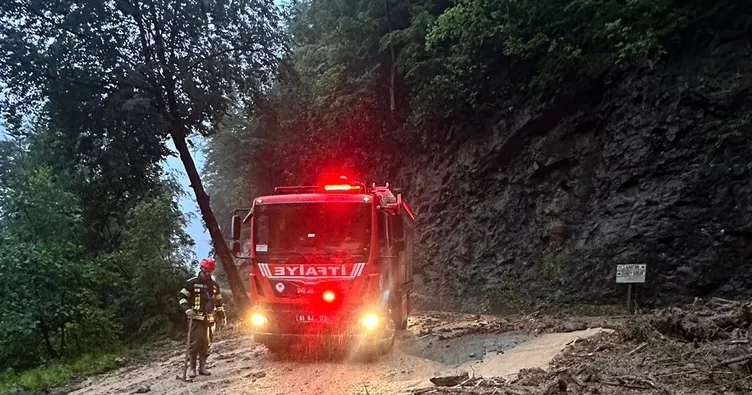 Araklı’da sel! mahsur kalanlar kurtarıldı