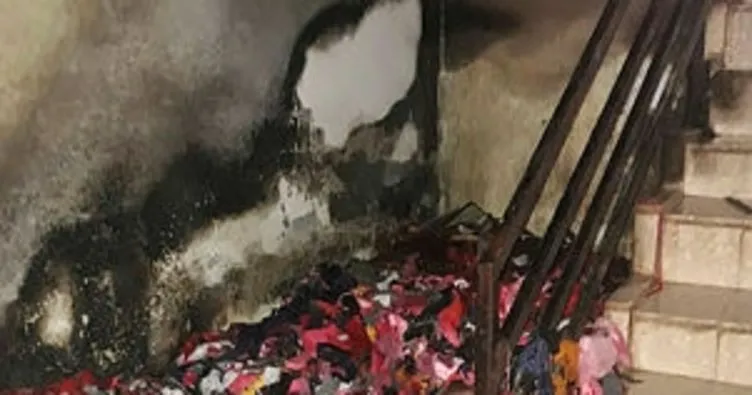 Çocukların ateşle oyunu 3 katlı binada yangına neden oldu