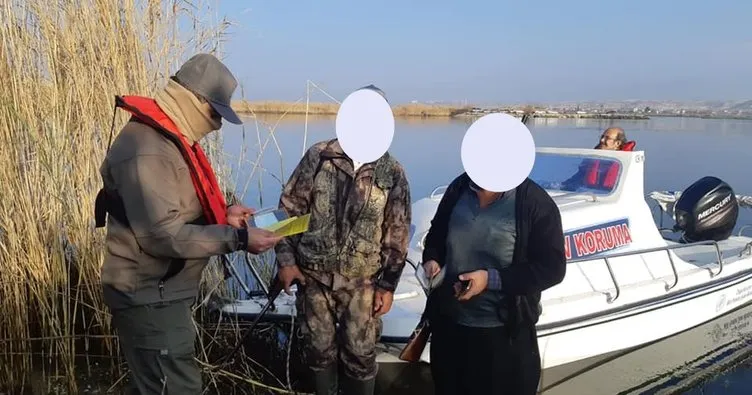 Fırat Nehri’nde yakalanan 5 kaçak avcıya ceza yağdı