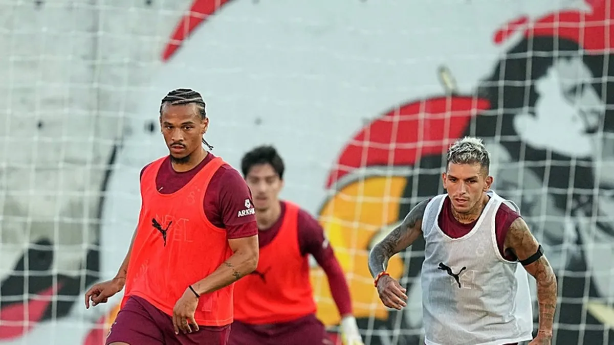 Leroy Sane, Galatasaray ile ilk antrenmanına çıktı