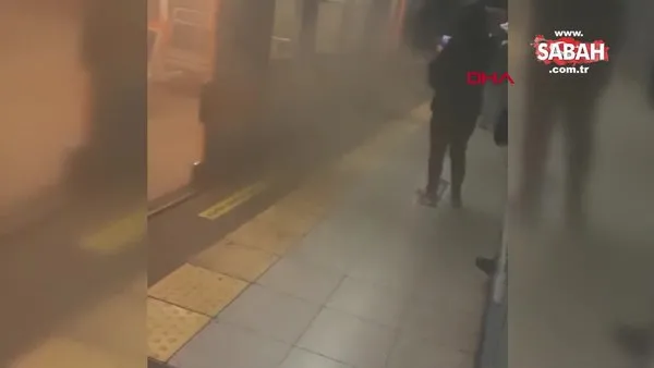 Metroda büyük panik! Dumanlar yükseldi, acil durum anosları yapıldı | Video