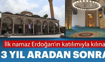 Kurşunlu Camii’nde ilk namaz Başkan Erdoğan’ın katılımıyla kılınacak