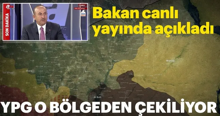 Mevlüt Çavuşoğlu: Yaz sonuna kadar YPG bölgeden çekilecek