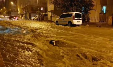 İstanbul sular altında! Onlarca adrese su bastı #istanbul
