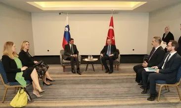 Başkan Erdoğan, Slovenya Cumhurbaşkanı Pahor ile görüştü