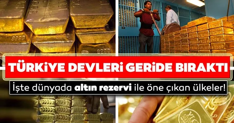 Dünyada en fazla altın rezervi olan ülkeler! Türkiye’nin altın rezervi ne kadar?