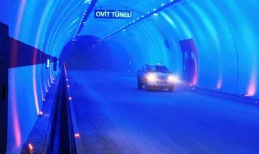 Türkiye’nin en büyük tüneli olan Ovit Tüneli hizmete girdi