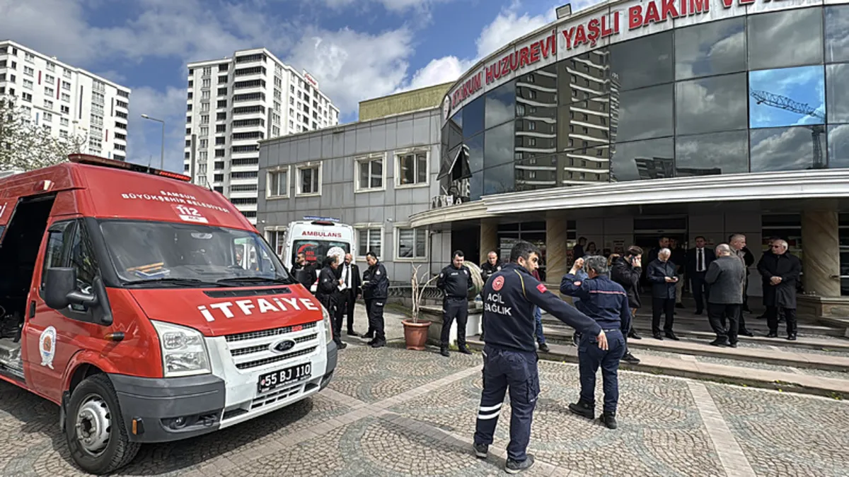 Samsun'da huzurevinde çıkan yangın söndürüldü