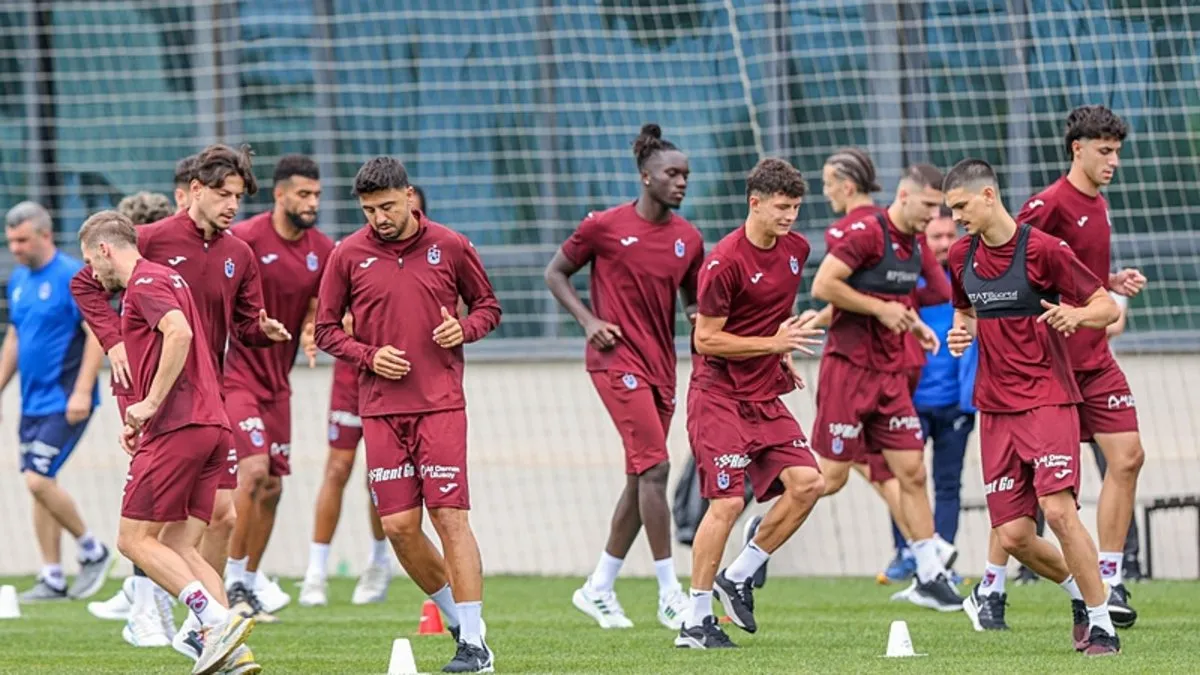 Trabzonspor’da sabah antrenmanı tamamlandı