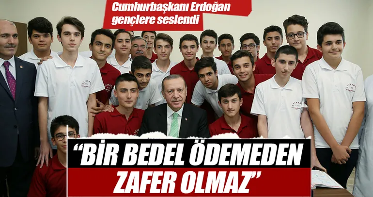 Bedel ödemeden zafer kazanılmaz