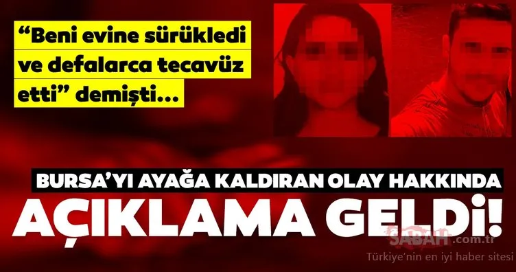Bursa’daki tecavüz iddiasına sosyal medyayı ayağa kaldırmıştı! Bursa Cumhuriyet Başsavcılığı’ndan son dakika açıklaması geldi