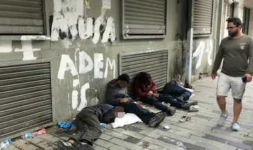 Beyoğlu’nda ibretlik görüntüler