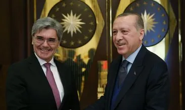 Cumhurbaşkanı Erdoğan, Siemens CEO’su Kaeser’i kabul etti