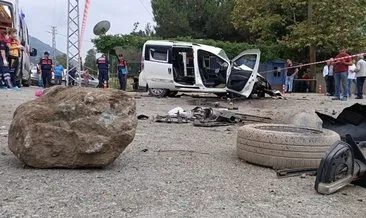 Trabzon’da yeni evlenen çifti trafik kazası ayırdı