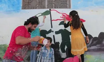İdlibli grafiti sanatçısından Barış Pınarı Harekatı’na destek