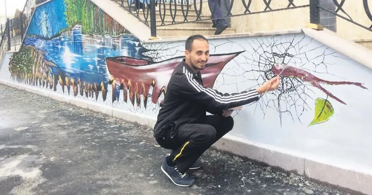 Berber ustasından üç boyutlu resim