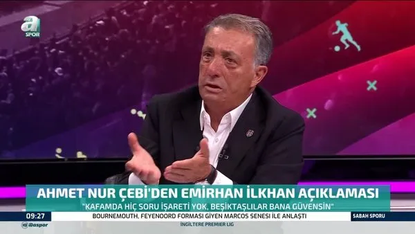 Beşiktaş Başkanı Ahmet Nur Çebi'den canlı yayında transfer açıklaması | Video