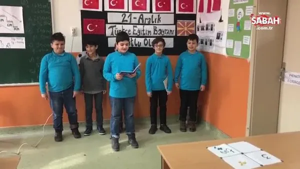 Balkanlı miniklerden Başkan Erdoğan’a şiir