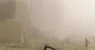 Son dakika! Patlama sonrası Beyrut Limanı bu hale geldi! İnanılmaz görüntüler! | Video