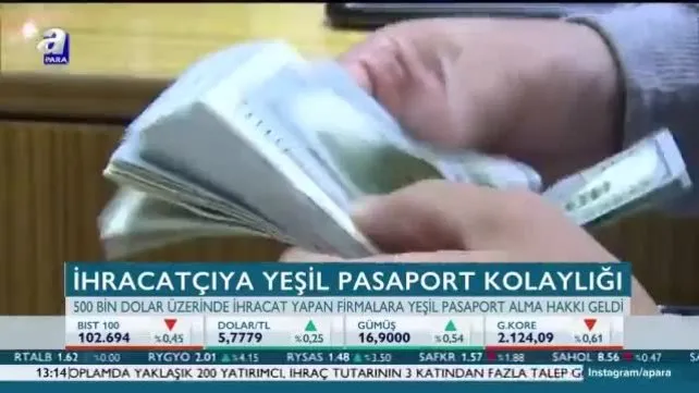 İhracatçı için yeşil pasaport kolaylığı