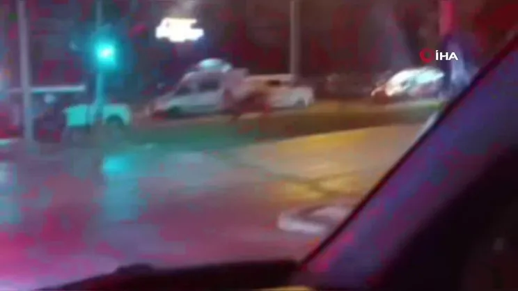 Gaziantep'te 18 kilo altını gasp edip polise ateş açan şahıslar kamerada