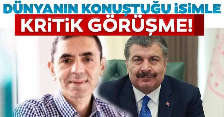 Bakan Koca, BioNTech kurucusu Prof. Dr. Uğur Şahin’le görüştü