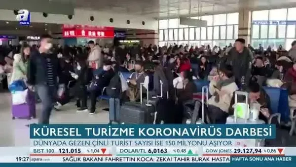 Küresel turizme koronavirüs darbesi