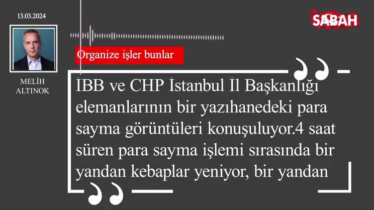 Melih Altınok | Organize işler bunlar
