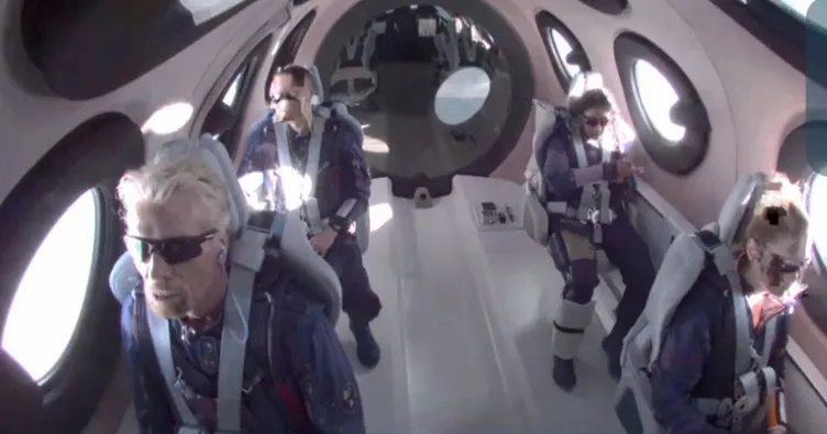 Branson, uzaya giden ilk milyarder oldu