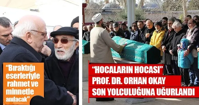 Prof. Dr. Orhan Okay son yolculuğuna uğurlandı