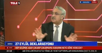 HDP Eş Genel Başkanı Mithat Sancar’dan 6’lı masa ile ortaklık itirafı