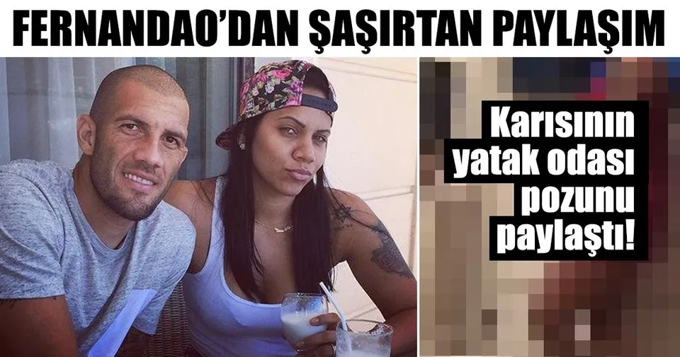 Fenerbahçeli Fernandao, karısının yatak odası fotoğrafını paylaştı