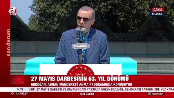Başkan Erdoğan, Adnan Menderes'in Anıt Mezarı'nı ziyaret etti | Video