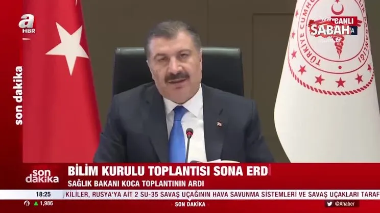Son dakika: Bakan Koca Bilim Kurulu Toplantısı sonrası duyurdu! Açık havada maske zorunluluğu kaldırıldı | Video