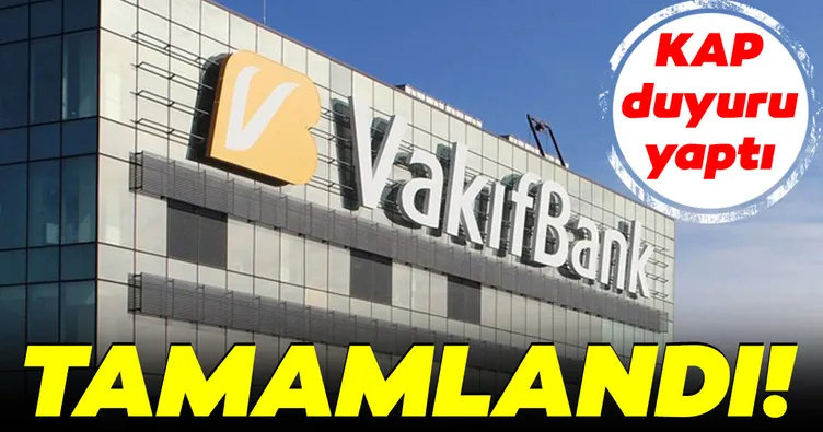 Son Dakika: Vakıfbank’ın Hazine’ye hisse devri tamamlandı