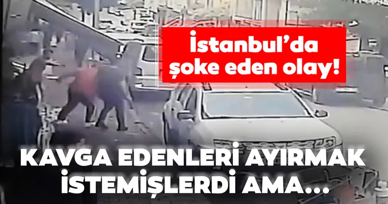 Kavgayı ayırmak isterken yaralandılar